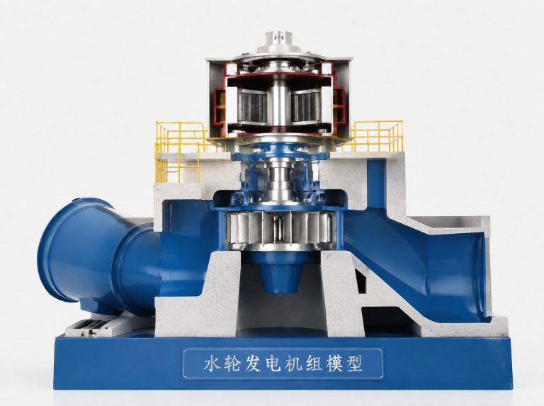 鹤壁水轮发电机组剖视模型